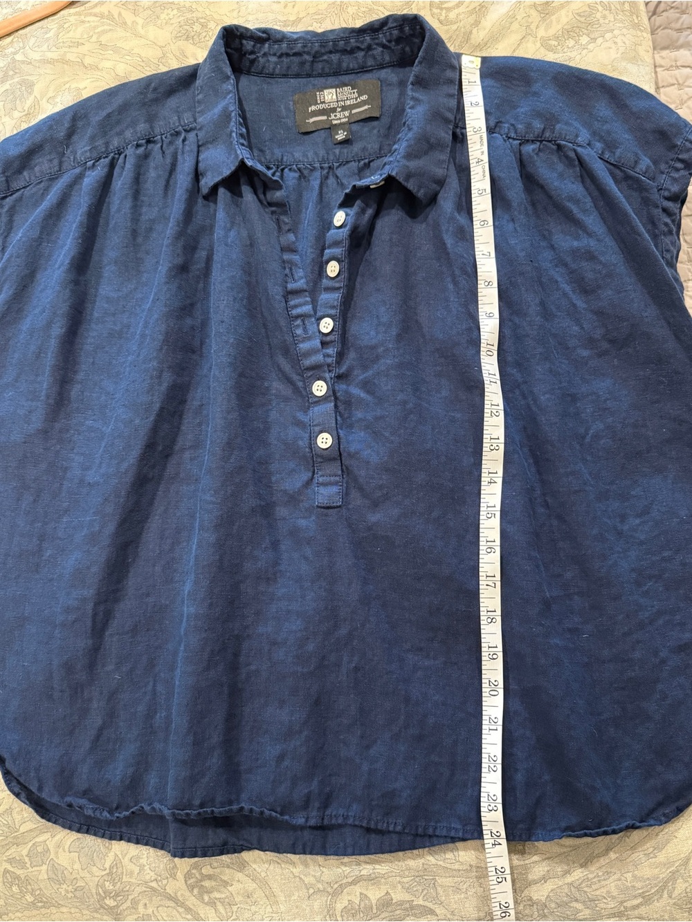 J.Crew Women's Capitaine Shirt in Baird McNutt Irish linen - Picture 9 of 9